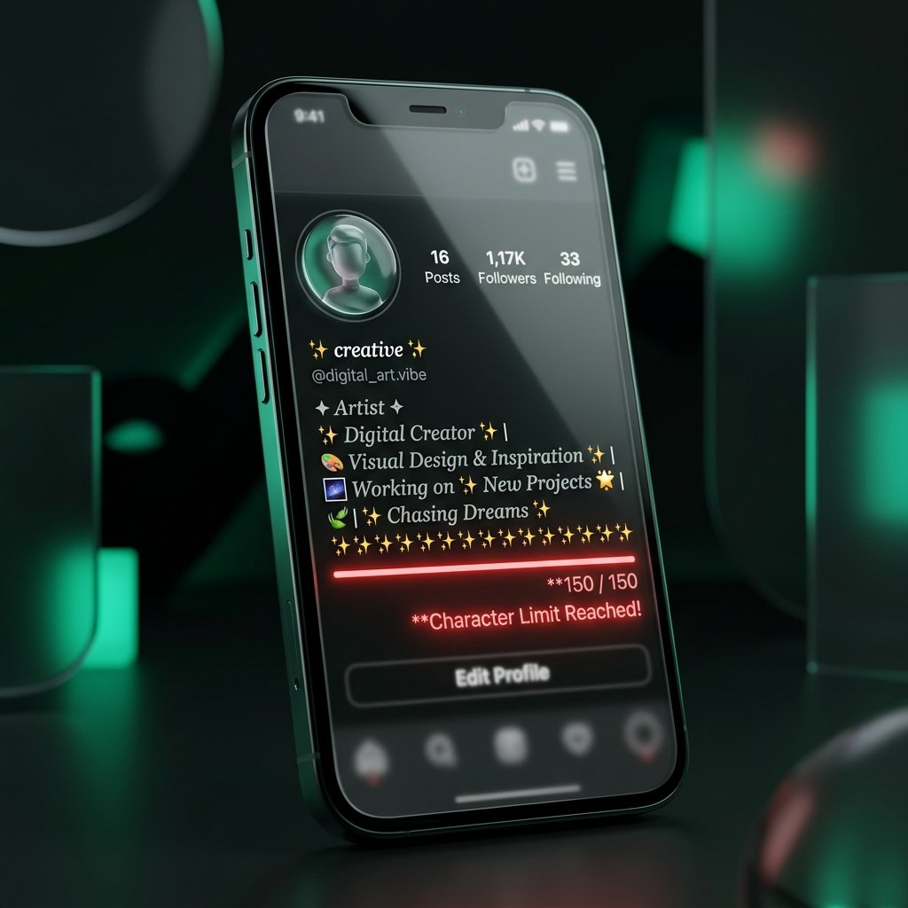 Bio-Zeichenlimit bei Instagram: Warum Fancy Schrift weniger Platz hat