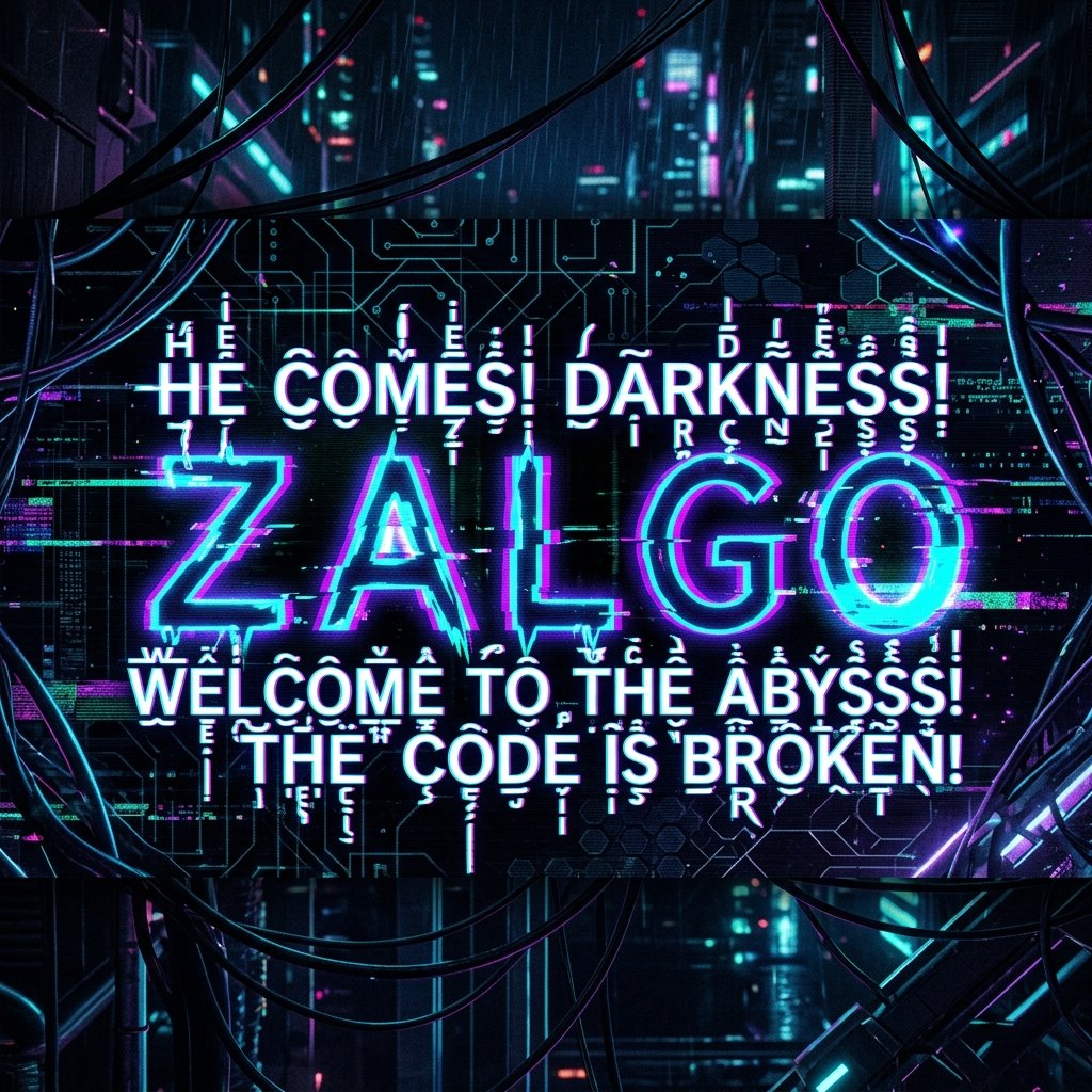 Zalgo Cursed Text Banner
